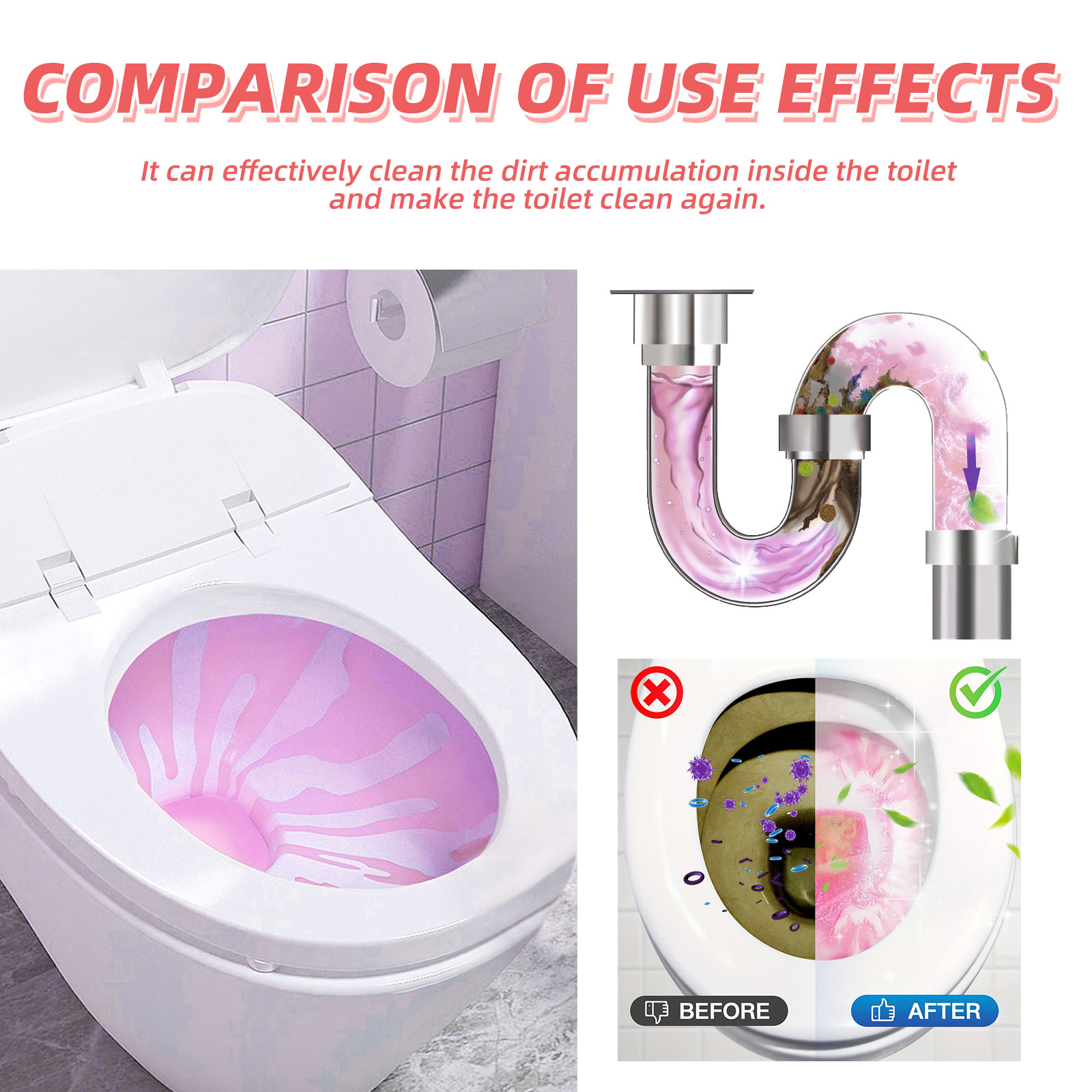 12pcs Toilet Cleaning Tablet R – Home Bathroom With Urinal recenzja i cena